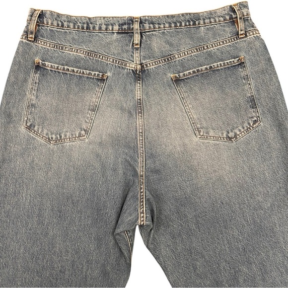 FRAME Denim Le Jane Crop Raw Fray Hem Ultra High Rise Straight Leg Jean NWOT - Picture 9 of 15